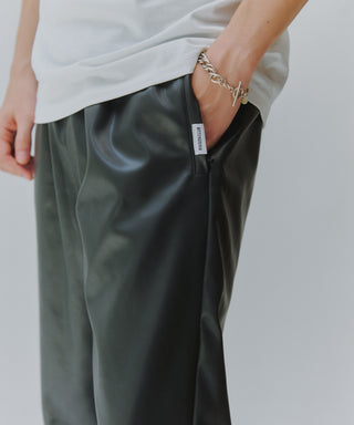 Super Soft PU Leather Track Pants