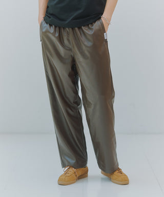 Super Soft PU Leather Track Pants