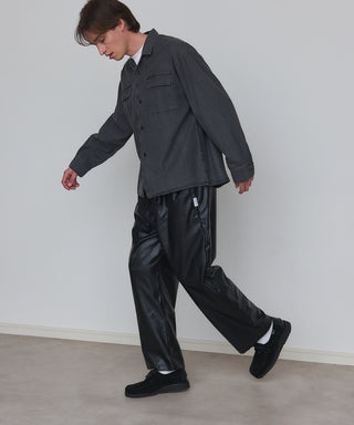 Super Soft PU Leather Track Pants