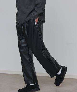 Super Soft PU Leather Track Pants