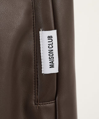 Super Soft PU Leather Track Pants