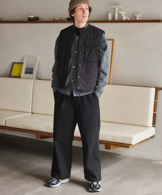 Twill Wide Tuck Chino Trousers KKP