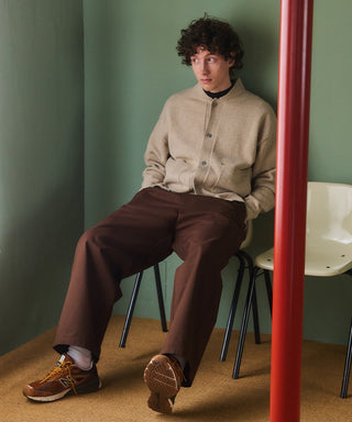 Wool Over Knit MA-1 Cardigan KKP