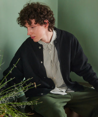 Wool Over Knit MA-1 Cardigan KKP