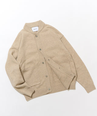 Wool Over Knit MA-1 Cardigan KKP