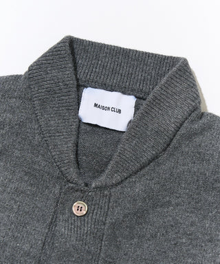 Wool Over Knit MA-1 Cardigan KKP