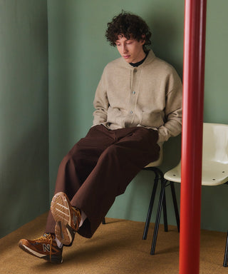 Wool Over Knit MA-1 Cardigan KKP