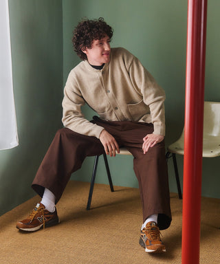 Wool Over Knit MA-1 Cardigan KKP