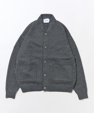 Wool Over Knit MA-1 Cardigan KKP