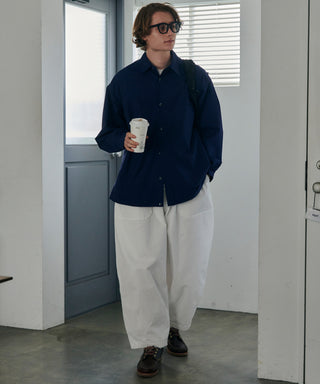 Broad Drawcord Box Shirt