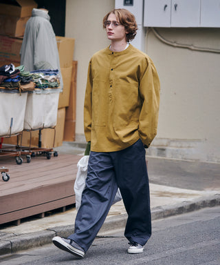 U.S.ARMY バンドカラーデニムプルオーバーシャツ