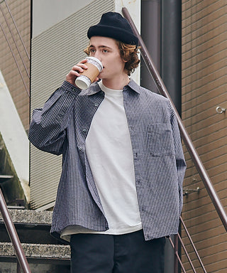 Broad Drawcord Box Shirt