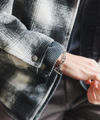 【BEN DAVIS】別注Ombre Check Zip-Up Work Jacket【予約商品】