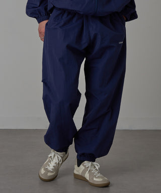 One Point Embroidery Nylon Track Pants Set-up Compatible LESS IS MORE