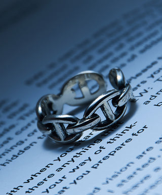 Anchor Chain Ring Silver925 Free Size KUN