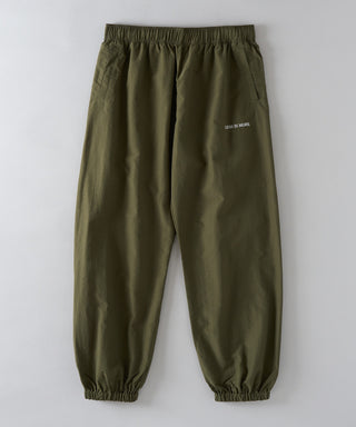 One Point Embroidery Nylon Track Pants Set-up Compatible LESS IS MORE