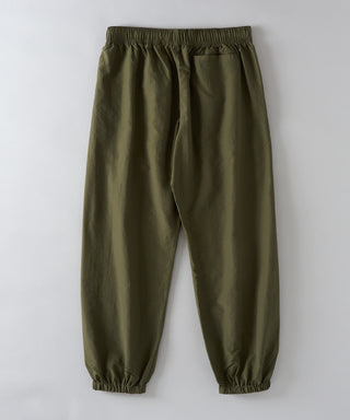 One Point Embroidery Nylon Track Pants Set-up Compatible LESS IS MORE