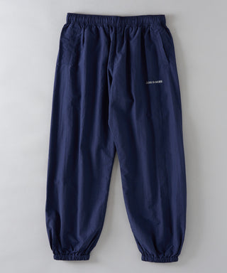 One Point Embroidery Nylon Track Pants Set-up Compatible LESS IS MORE