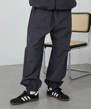One Point Embroidery Nylon Track Pants Set-up Compatible LESS IS MORE