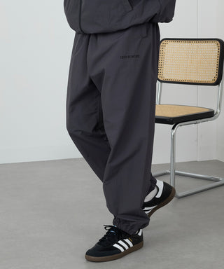 One Point Embroidery Nylon Track Pants Set-up Compatible LESS IS MORE