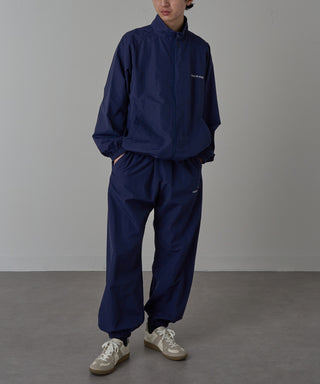 One Point Embroidery Nylon Track Pants Set-up Compatible LESS IS MORE