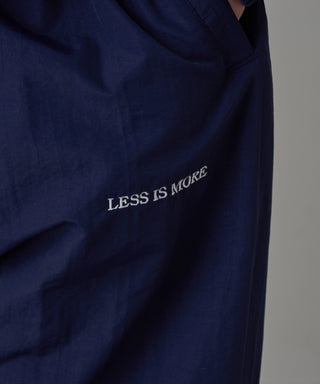 One Point Embroidery Nylon Track Pants Set-up Compatible LESS IS MORE