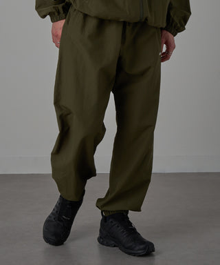 One Point Embroidery Nylon Track Pants Set-up Compatible LESS IS MORE