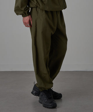 One Point Embroidery Nylon Track Pants Set-up Compatible LESS IS MORE