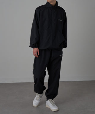 One Point Embroidery Nylon Track Pants Set-up Compatible LESS IS MORE