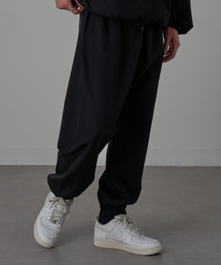 One Point Embroidery Nylon Track Pants Set-up Compatible LESS IS MORE