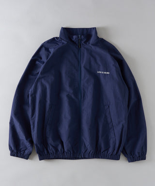 One Point Embroidery Nylon Track Jacket Set-up Compatible LESS IS MORE