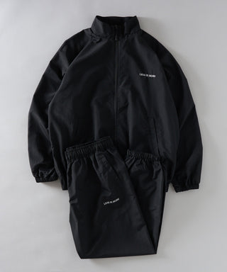 One Point Embroidery Nylon Track Pants Set-up Compatible LESS IS MORE