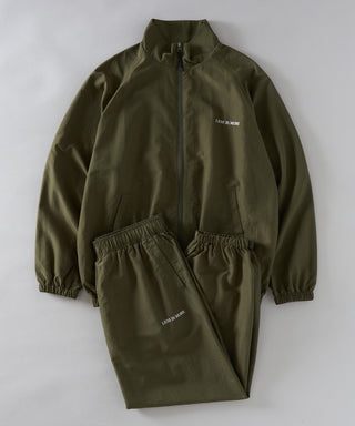 One Point Embroidery Nylon Track Pants Set-up Compatible LESS IS MORE