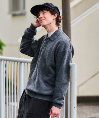 80’s Wool Over Knit Polo