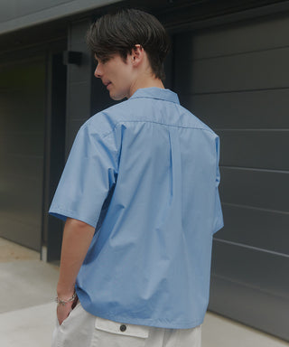 【予約商品】Compact Cropped Open Collar Shirt