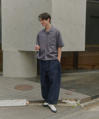 【予約商品】Compact Cropped Open Collar Shirt