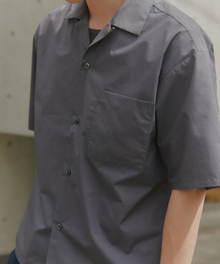 【予約商品】Compact Cropped Open Collar Shirt